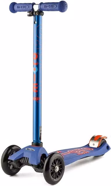 Monopattino a 3 ruote Micro Maxi Deluxe Blu con manubrio telescopico, portata massima 72 kg
