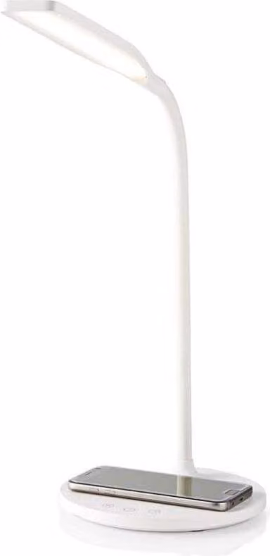 Lampada da tavolo LED con touchscreen da 5,5W e caricatore Qi da 15W di Techly