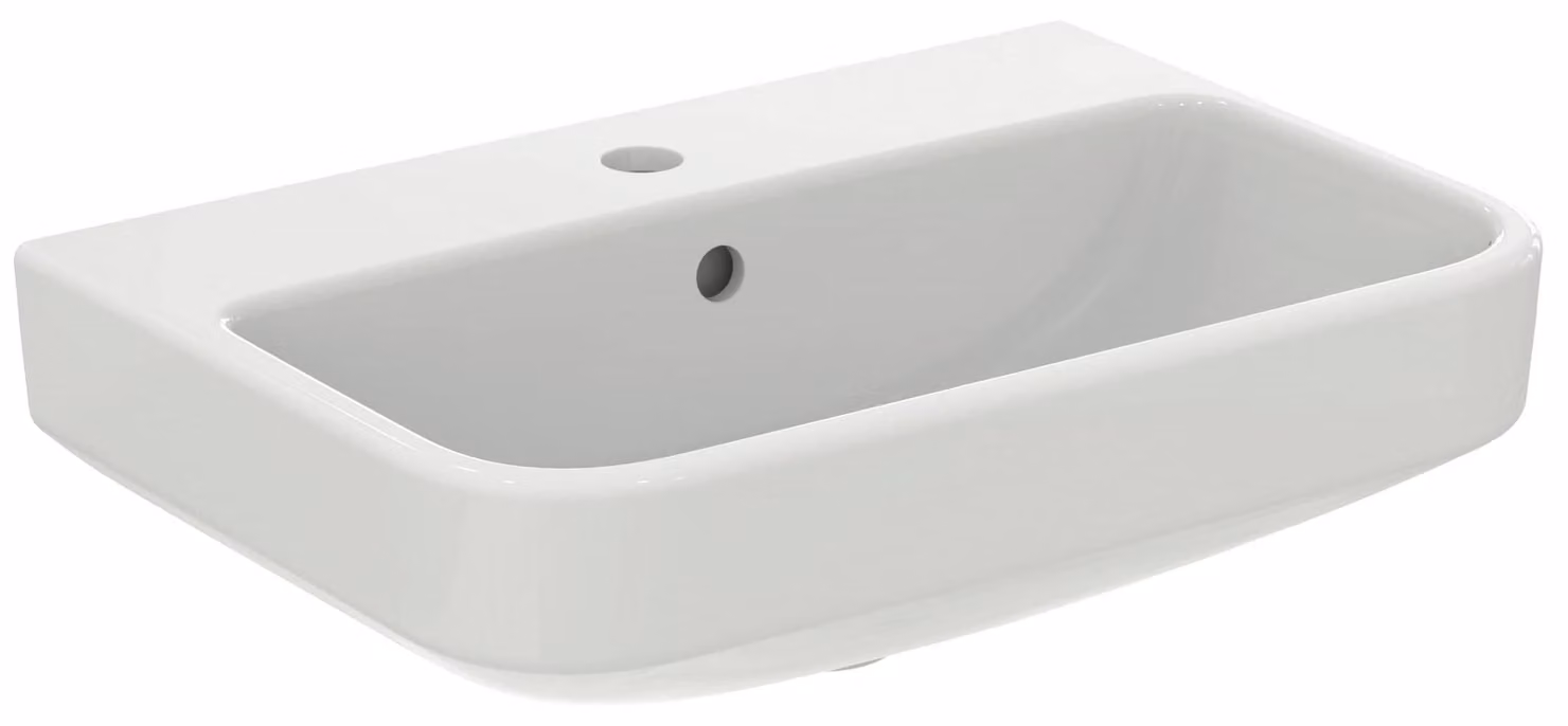 Ideal Standard i.Life S - Lavabo 550x370 mm, con sfioratore, foro per rubinetto, bianco T458401