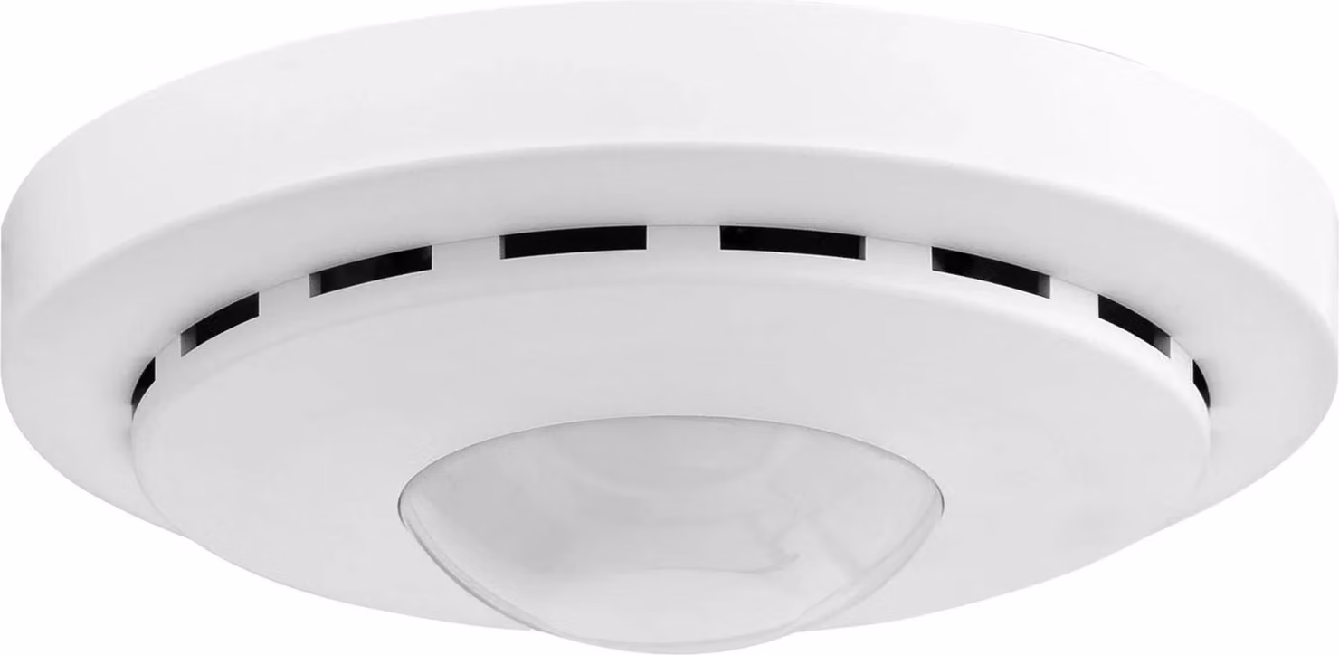 MDT KNX Rilevatore di presenza combinato 360° con sensori climatici ambientali, bianco puro opaco, 1 pz.