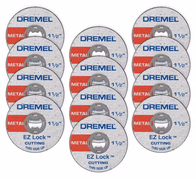 Dremel EZ456B EZ456B, utensile rotante EZ-Lock, dischi da taglio, ideale per lamiere e tubi di rame, confezione da 12 pezzi