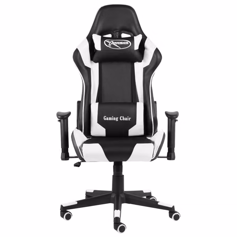 Sedia da gioco girevole in PVC bianco