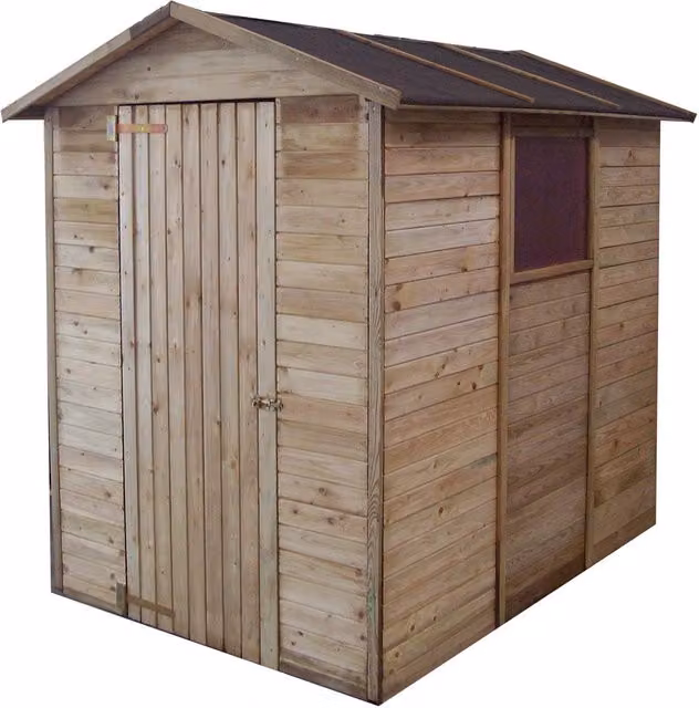 Casetta da Giardino in Legno Pircher Marrone con 1 Anta e 1 Finestra