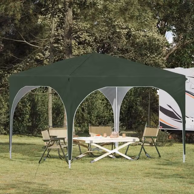 Tenda per feste a pop-up-Gazebo 290 x 290 x 245 cm Verde 769633