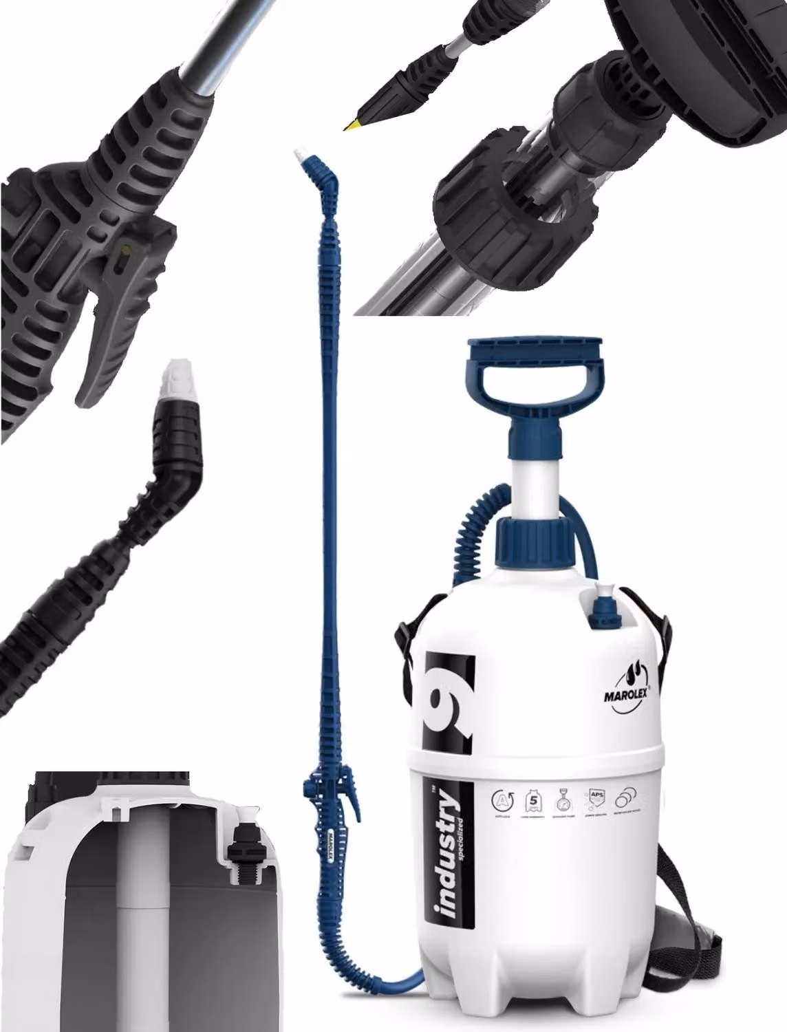 Marolex Industry, linea Alka, spruzzatore a pressione da 9 litri