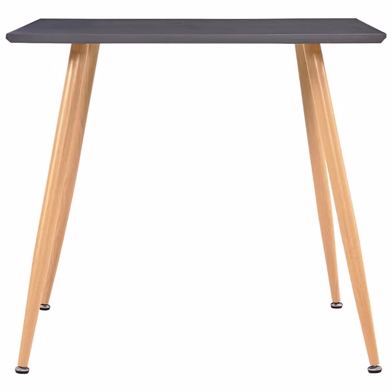 Tavolo da pranzo grigio e rovere 80,5x80,5x73 cm MDF
