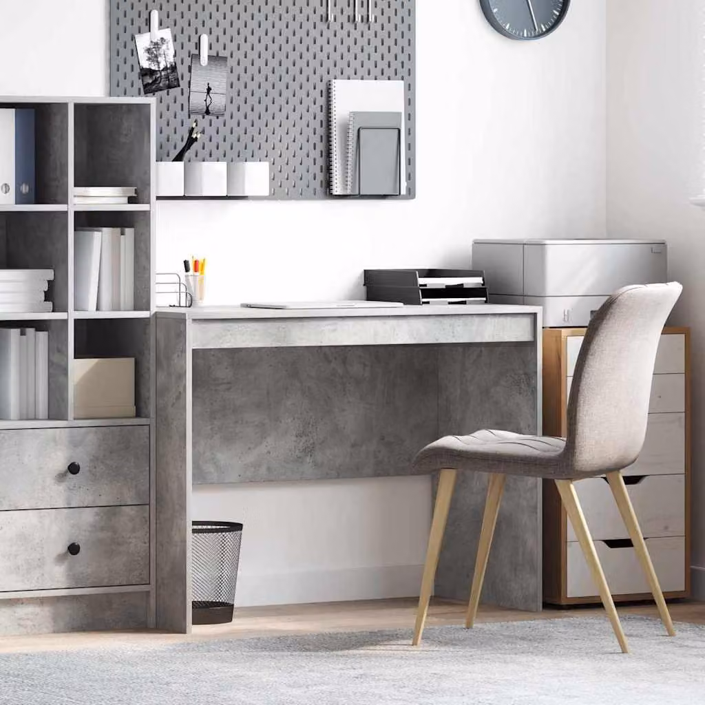 Maison Exclusive - Scrivania in cemento grigio 100 x 50 x 76 cm