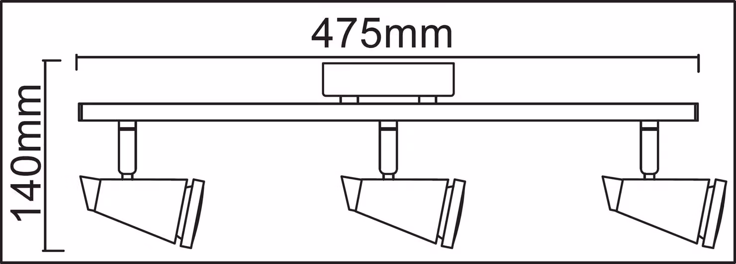 TRANGO 3 luci 1009-32 LED per bagno IP44 Plafoniera per bagno in nichel opaco e cromo, lampada per corridoio, lampada per WC, lampada a soffitto, faretto a soffitto con 3x lampadine LED GU10 da 5 W orientabili