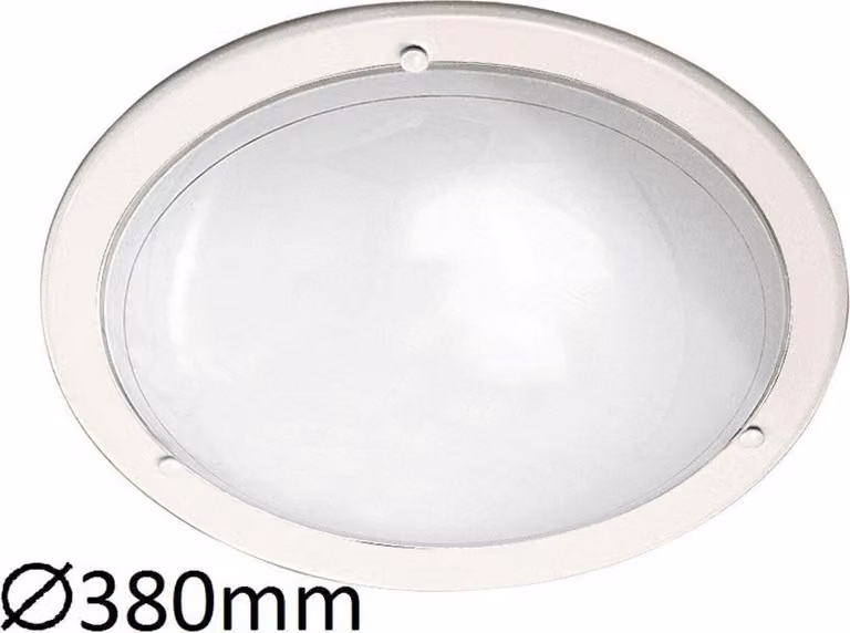Plafond in vetro 38 cm E27 2x60W bianco rotondo Ufo 5131 Rabalux