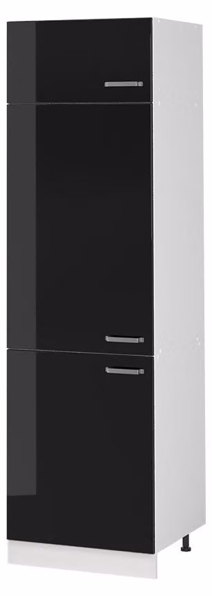 Mobile cucina dispensa Vicco R-Line Nero lucido/Bianco 60 cm, Model 63181