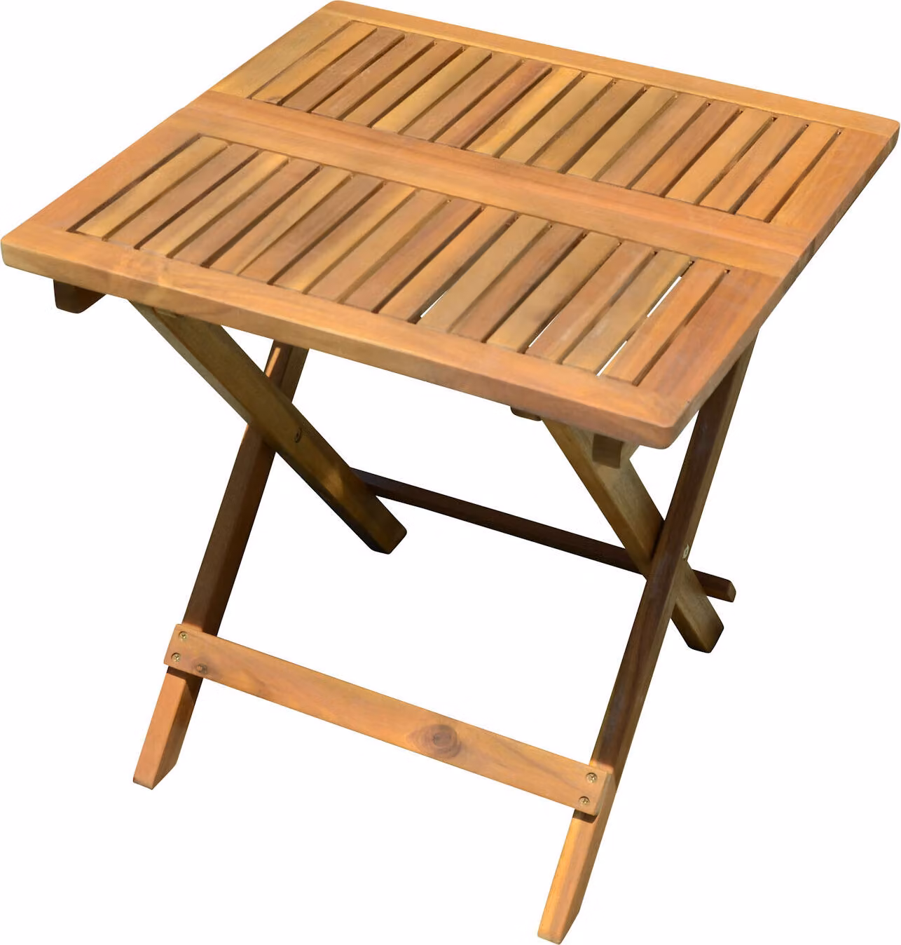 Tavolino pieghevole - in legno di acacia - tavolino ausiliario