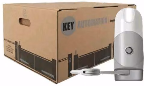 Kit per cancelli a battente Key Automation Révo Kit KREP2224KS 24 VDC per anta da 2,3 m, nero e argento