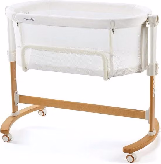 Co-sleeper Beige Creme - inclusivo di Matras - Co Sleeper per lettino con letto a scomparsa