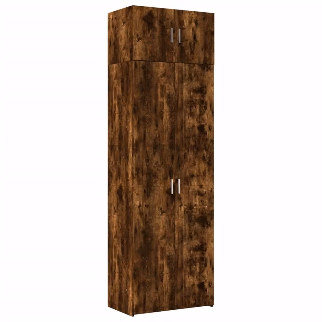 Armadietto Rovere Fumo 70x42,5x225 cm in Legno Multistrato