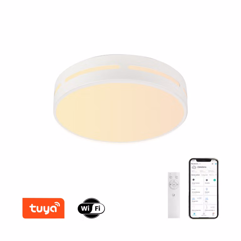 Immax NEO LITE PERFECTO Plafoniera intelligente cerchio 50 cm, 48W bianco Tuya WiFi