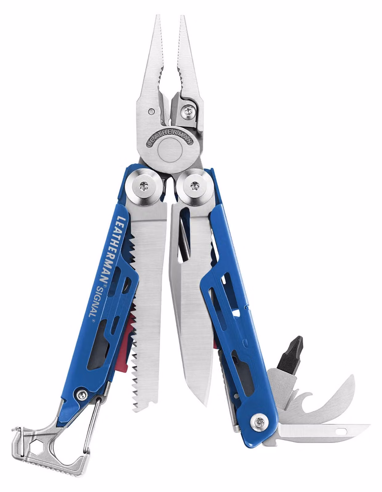 Leatherman Multitool Signal Cobalt 19 pezzi con fodero blu