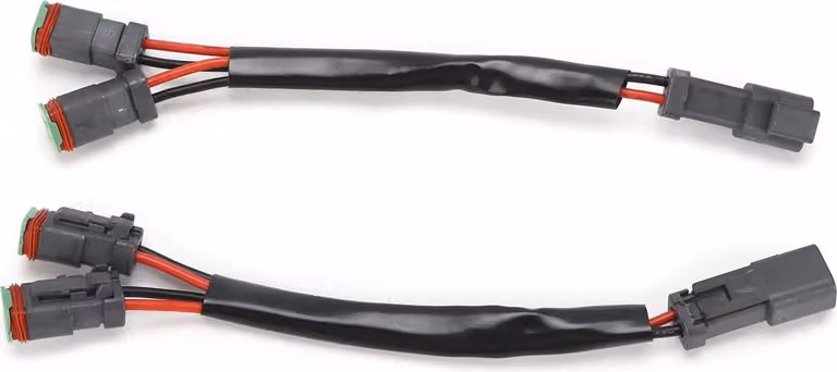 2 pezzi LED presa luce da lavoro, cablaggio, 2 fili, 2 pin, spina a presa, universale per auto