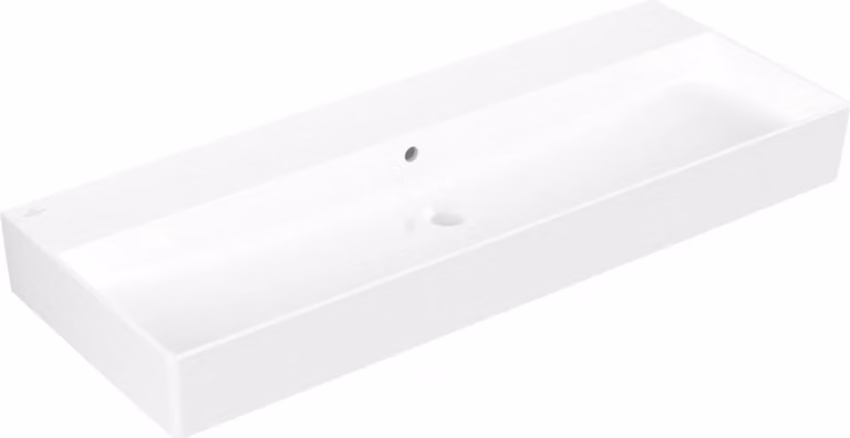 V&B Memento 2.0 lavabo 120x47cm, con sfioratore, bianco alpino C-plus