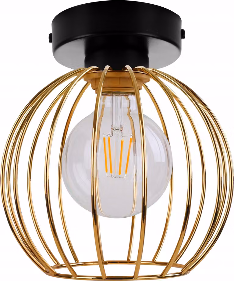 Moderna Lampada Da Soffitto Con Filo Dorato A Led