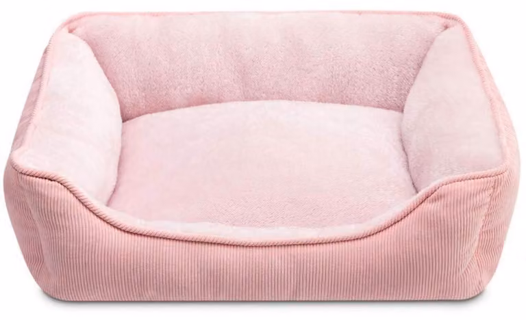 Cuccia per gatti, piccola cuccia per cani, cuccia per animali domestici, colore rosa, dimensioni 50x45x15 cm