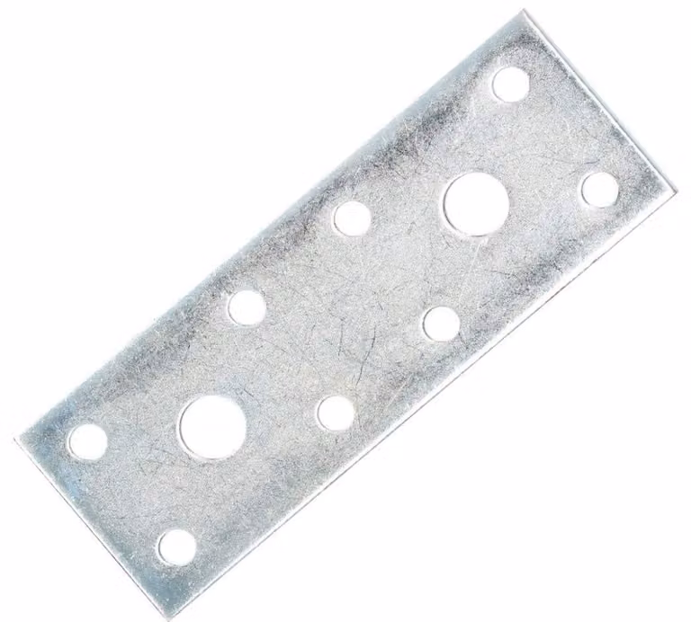 KOTARBAU: Piastre di collegamento per fori, connettori piatti per legno, 96 x 35 mm, argento, zincati
