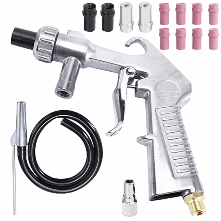 Solidchoice - Kit per pistola a getto abrasivo Zandstraalpistool, completo di ugelli