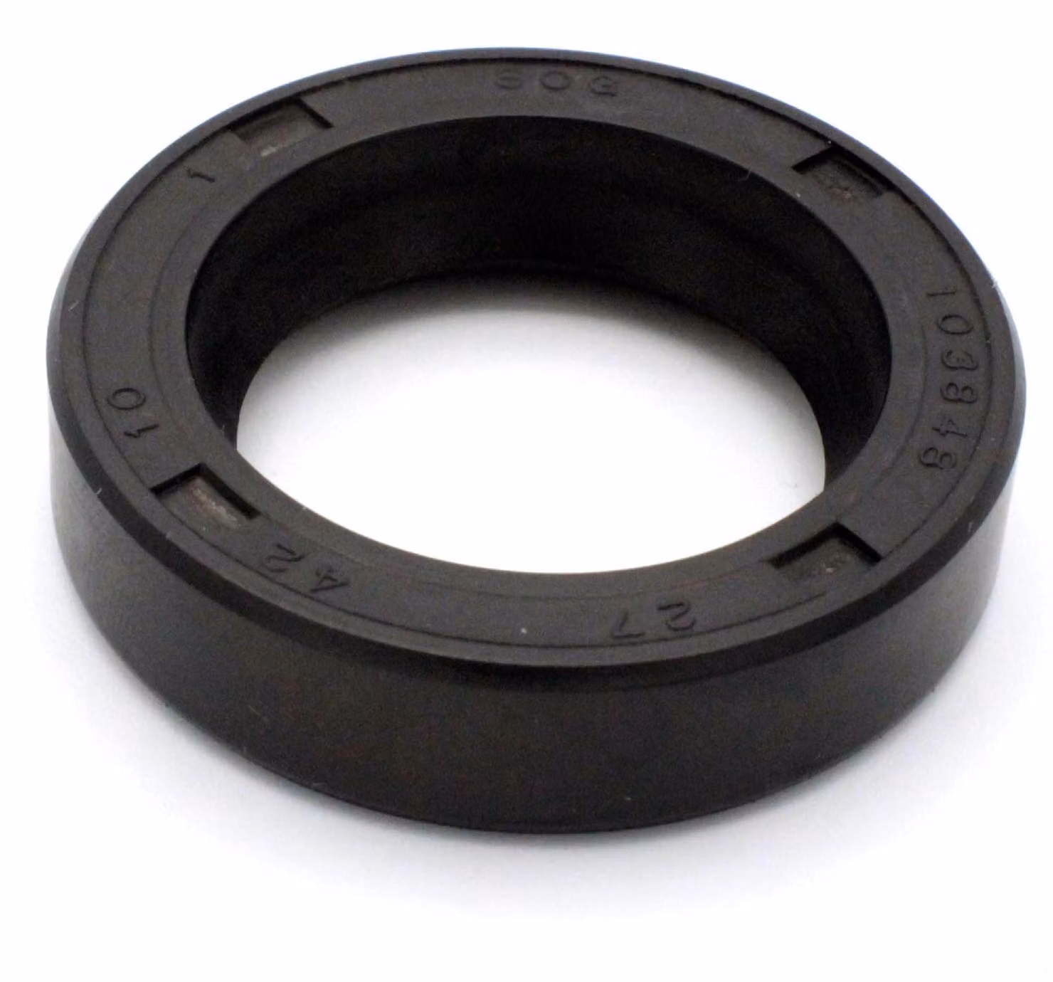 Guarnizione radiale per albero, 27x42x10 mm, in NBR, conforme alla norma DIN 3760