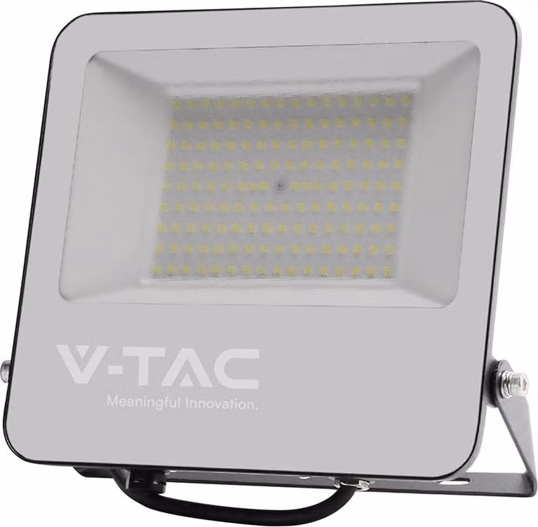 V-TAC 44106 Proiettore LED 'Slimline 100W' 16000lm, IP65, alluminio, per impianti sportivi e pannelli pubblicitari