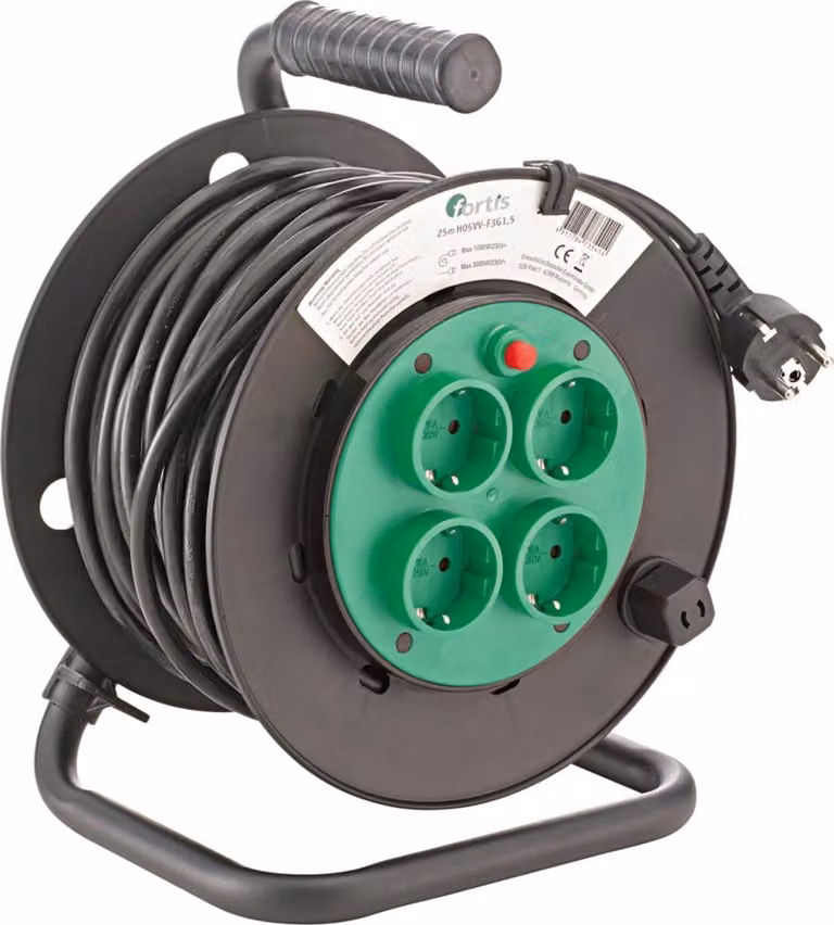 Avvolgicavo in plastica 25m H05VV-F3G1.5 FORTIS
