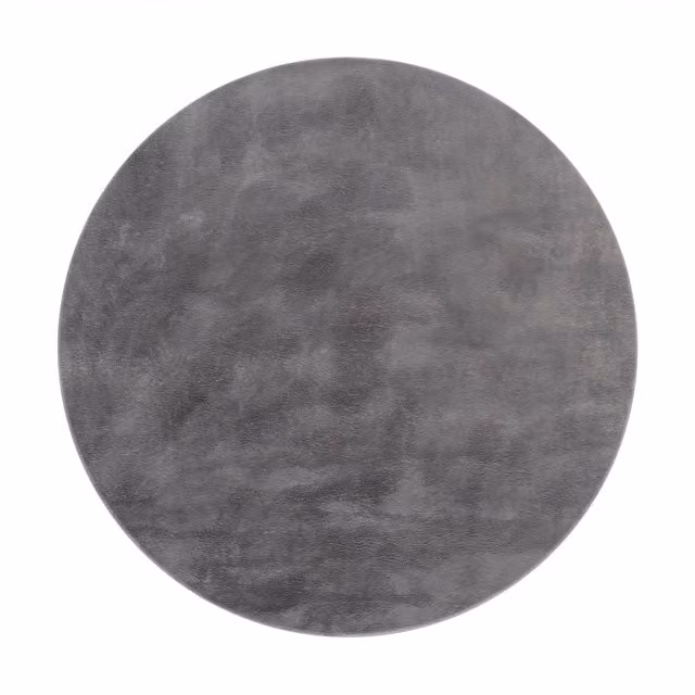 Tappeto rotondo Solina antracite lavabile in poliestere diametro: 100 cm – 1