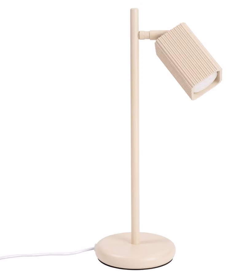 Lampada da tavolo RAYO beige 1xGU10 10W alluminio 43x14,5x14,5cm Sollux Lighting