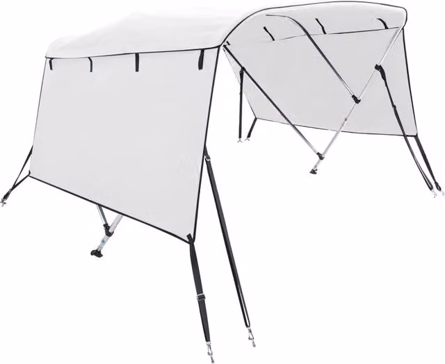 Bimini di Prua con Pareti Laterali 3 Archi 183x(170-182)x137cm CFW4503798