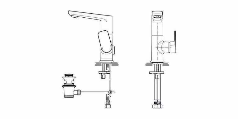 Ideal Standard miscelatore per lavabo Tonic II bocca alta, sporgenza 120 mm A6448AA cromo