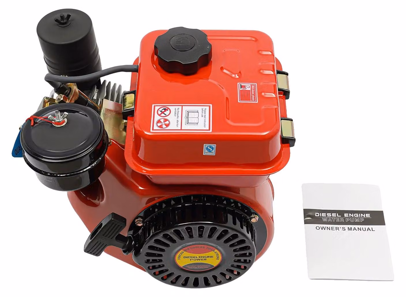 Motore diesel, alta potenza, molteplici applicazioni, rosso, rosso
