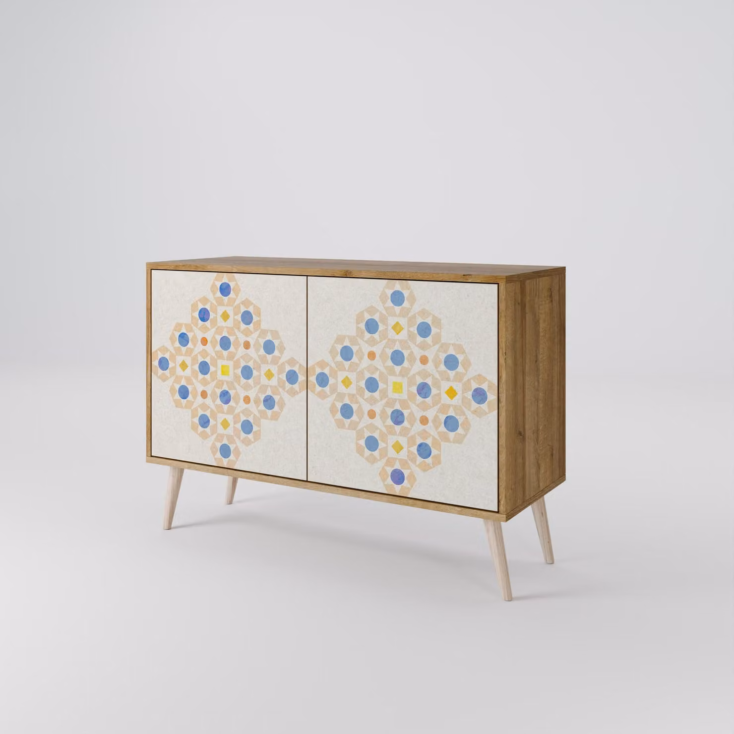 Cassettiera Spacerebels a 2 ante - credenza cassettiera - credenza alta - mobile guardaroba - soggiorno camera da letto - 57,5×111×42 (HxLxP)