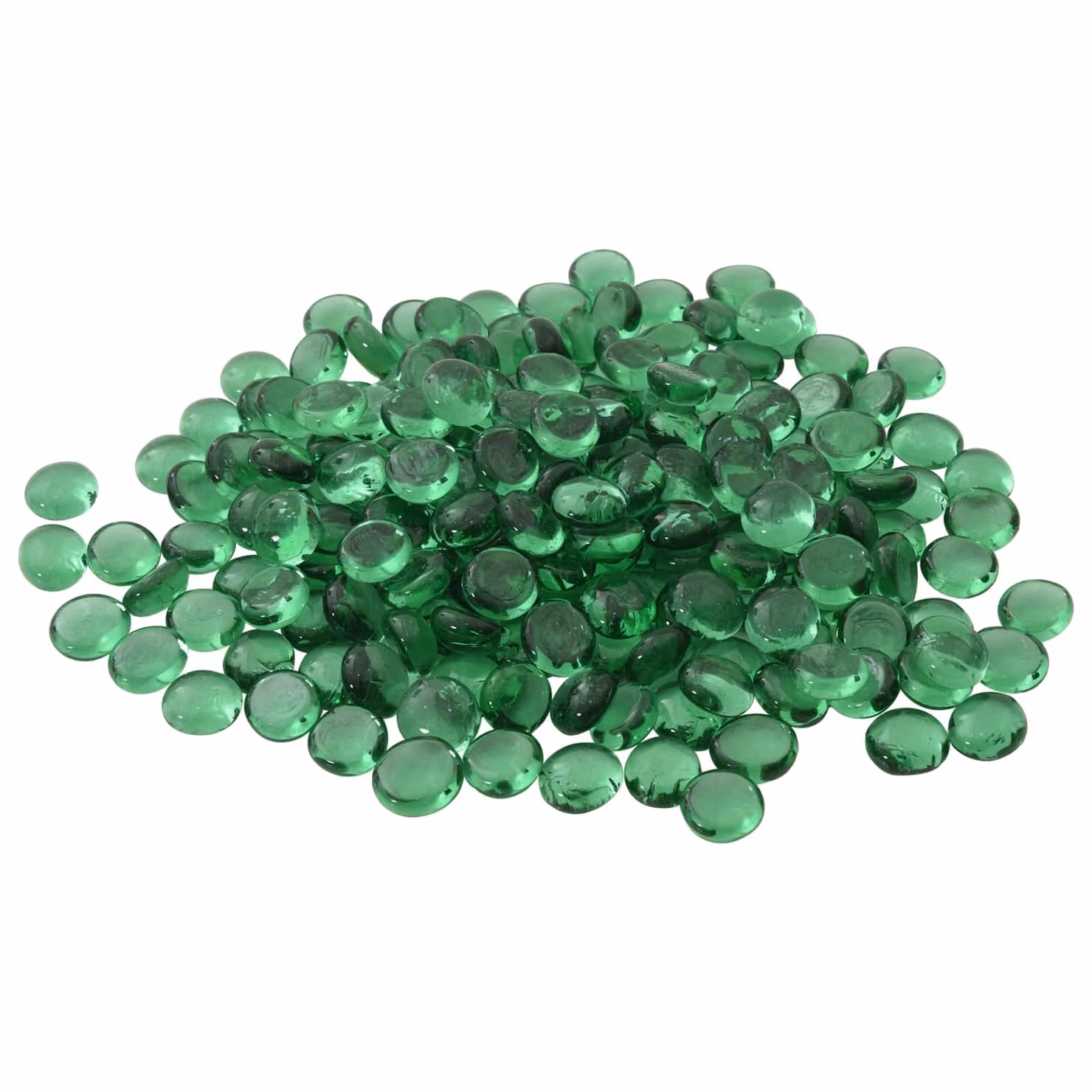 Perle di vetro rotonde vidaXL verde, dimensione 17-19 mm