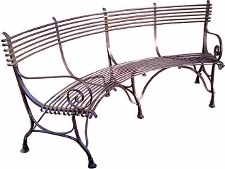 Panchina da giardino in ferro battuto Casa Padrino 1,9 x 0,48 x h. 0,9 m - nostalgia vintage