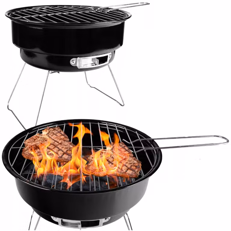 Tourist Grill Mini Grill pieghevole rotondo a carbone portatile