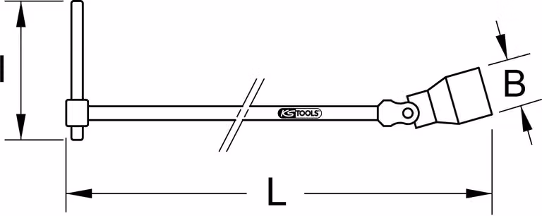KS TOOLS Chiave a T per giunti XL 15 mm - 517.1115