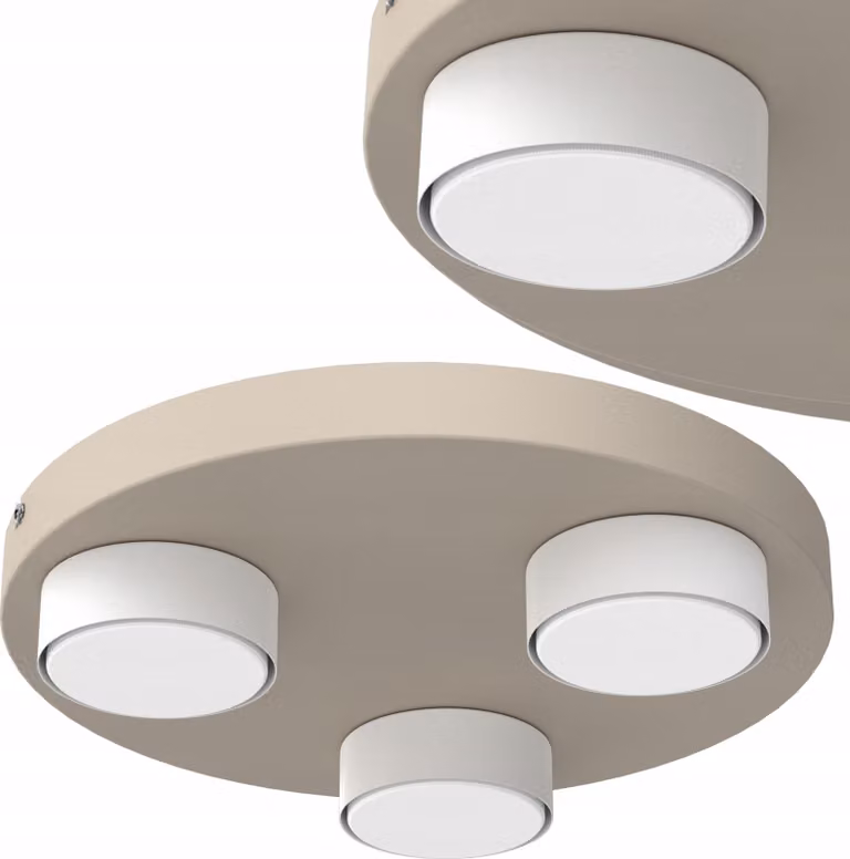 Lampada Da Soffitto A Led Loft Plafon Gx53 Cashmere Polish Lampada Decorativa A 3 Lumi