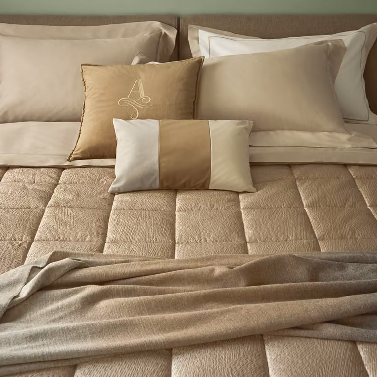 VIE Plaid - Taglia: 130x170,Colore: VIE - NATURALE/CAMMELLO