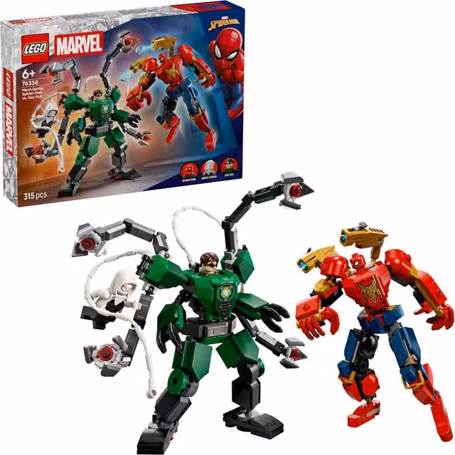 LEGO Marvel Spider-Man vs. Doc Ock Mech Battle 76338, Set Multicolore con 315 Pezzi – 2