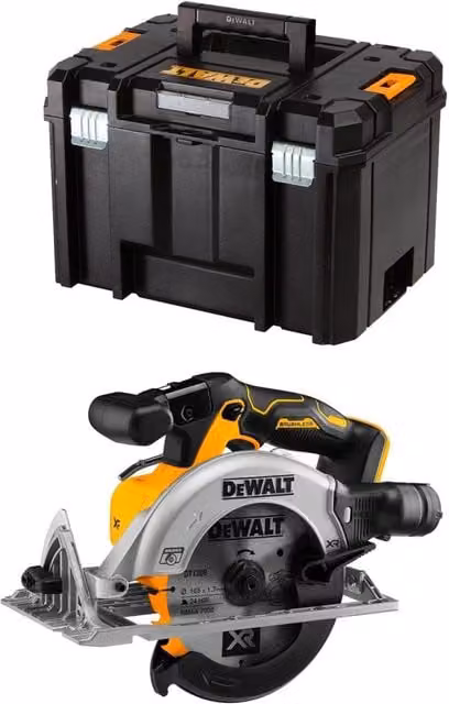 Sega Circolare DeWalt DCS565NT Gialla con Contenitore TSTAK VI