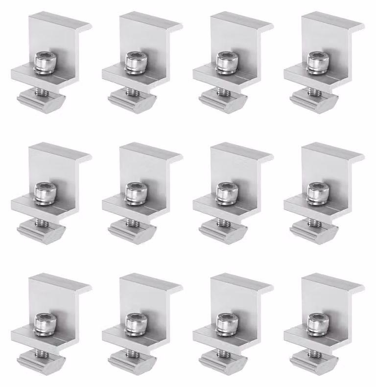 14 supporti per pannelli solari, modello Z da 35 mm, accessori per pannelli solari
