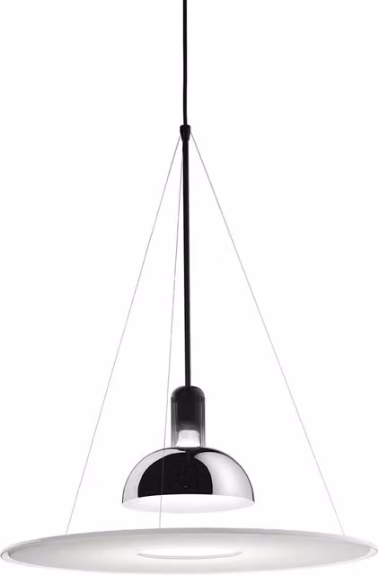 Lampada da sospensione Flos Frisbi con altezza regolabile in metallo e plastica
