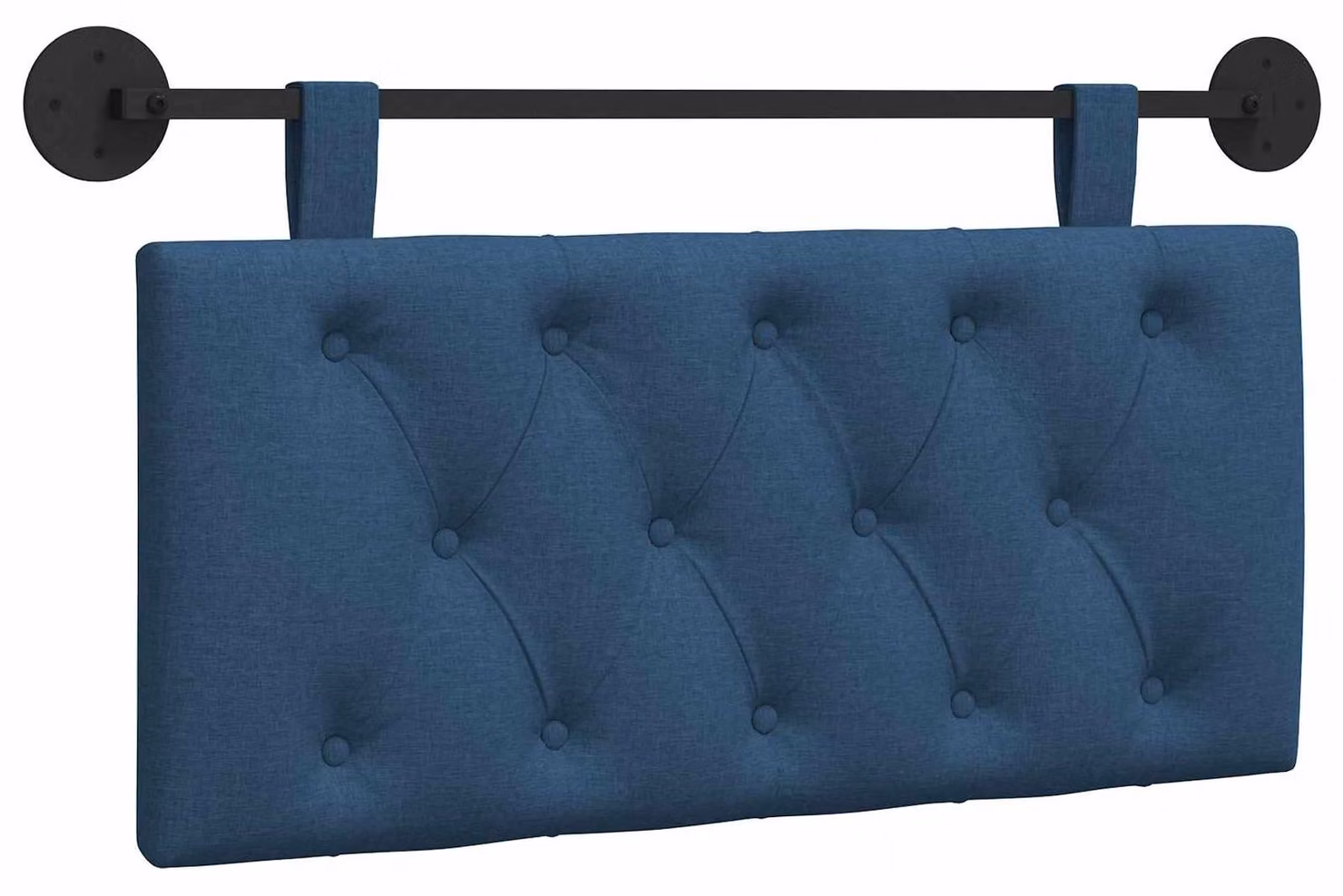 Testiera sospesa Blu Tessuto