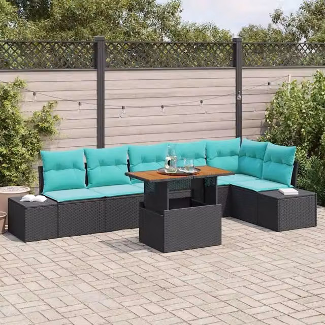 Set da Pranzo per Giardino 7 pz 6-Numero di posti 3349976