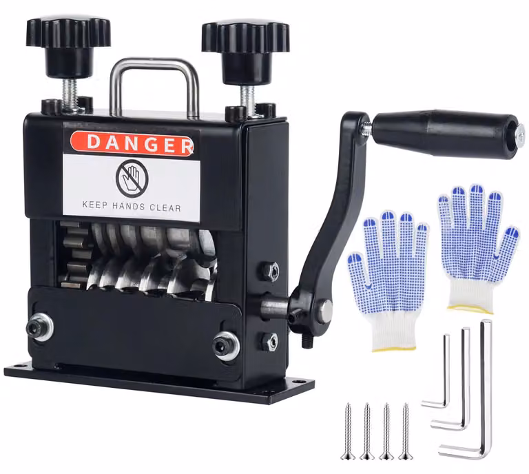 Macchina per l'isolamento di fili, con funzionamento manuale ed elettrico, 6 canali, colore nero