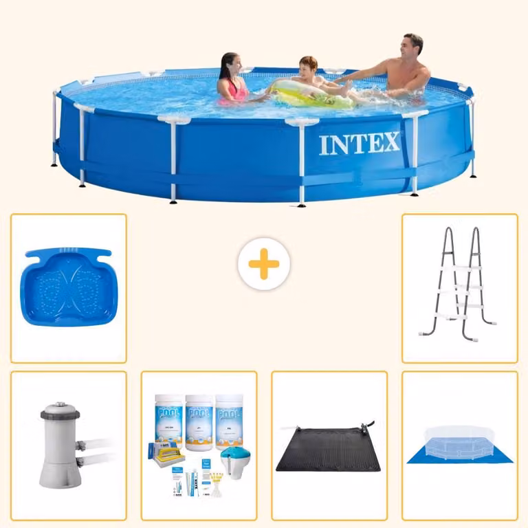Piscina autoportante rettangolare - 366x76 cm - 7 pezzi - Modello S21030