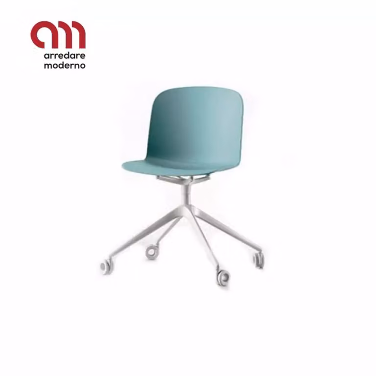 Sedia Relief swivel with castors Infiniti Design